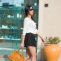 OUOVO Yellow Women's Genuine Cowhide Leather Handbags, shoulder bags HDL073
