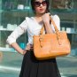OUOVO Yellow Women's Genuine Cowhide Leather Handbags, shoulder bags HDL073