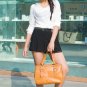 OUOVO Yellow Women's Genuine Cowhide Leather Handbags, shoulder bags HDL073