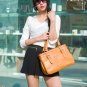 OUOVO Yellow Women's Genuine Cowhide Leather Handbags, shoulder bags HDL073