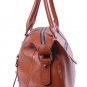 Genuine Cowhide Leather OUOVO-HDL067 handbag satchel shoulder bag Brown