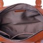 Genuine Cowhide Leather OUOVO-HDL067 handbag satchel shoulder bag Brown