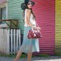 Lace Genuine cowhide leather OUOVO-HDC026 tote, shoulder bag, handbags