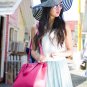 Rose Red Genuine cowhide leather OUOVO-HDC014 tote, shoulder bag, handbags