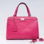 Rose Red Genuine cowhide leather OUOVO-HDC014 tote, shoulder bag, handbags