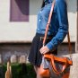 Genuine Cowhide Leather OUOVO-HDL091 Tote bag, should bag, handbags