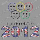 2012 London Olympic Rhinestone Transfer for T-shirts