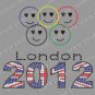 2012 London Olympic Rhinestone Transfer for T-shirts