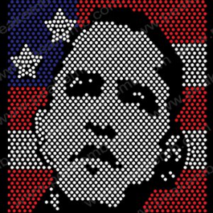 Obama Rhinestone Transfers