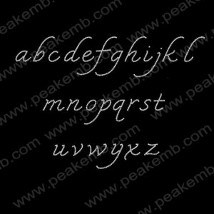 Alphabet Bling Rhinestone Transfer