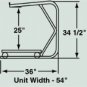 Casket Display Rack (Angled Top)
