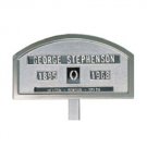 Cast Aluminum Grave Marker- PLATINUM
