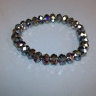 Purple  bead crystal stretch bracelet can be used as loose beads