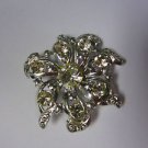 VintagStar flower silver tone vintage pin brooch stunning