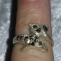 Dolphin marcasite sterling silver ring sz 5.5 vintage 80s way cute aww face