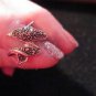 Dolphin marcasite sterling silver ring sz 5.5 vintage 80s way cute aww face