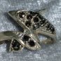 Dolphin marcasite sterling silver ring sz 5.5 vintage 80s way cute aww face