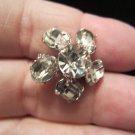 vintage flower brooch pin silver tone petite scatter pin Petite
