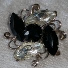 New silver tone pin brooch nice scatter type pin from the 80s