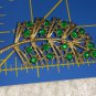 Feather leaf Green Rhinestone vintage pin brooch st patricks day Timeless