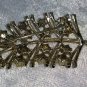 Feather leaf Green Rhinestone vintage pin brooch st patricks day Timeless