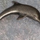 Dolphin pin silver tone vintage cute brooch sea bottle nose