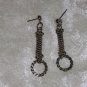 vintage Sterling silver post circle earrings from the 80s