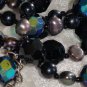 Vintage double s1990's EsMor signed crystal necklace 22" Downton Abbey
