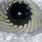 Vintage Sterling silver Sarah Coventry black onyx ring size 9 togetherness 1972.