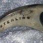 Vintage Sterling silver Sarah Coventry black onyx ring size 9 togetherness 1972.