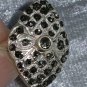 Vintage diamond shape Marcasite Sterling silver ring Downton Abbey size 5