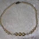 Vintage faux pearl bead aurora borealis  necklace So Downton Abbey Wedding