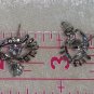 earrings eyes tear drop clear rhinestone crying stud silvertone