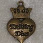 heart dangle crown knitting diva gold tone charm crafts knit bronze 4 for $4