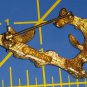Sarah conventry ABC Collection "J" gold tone vintage collectable
