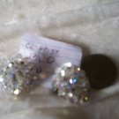 Vintage nice crystal earrings So Downton abbey clip on  lot 110 redo