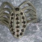 Vintage 9.25  Marcasite Sterling silver ring different Downton Abbey size 8