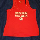 Boston Red Sox womans tee shirt no sleeves XL