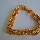 Gold tone chain bracelet link vintage