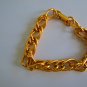Gold tone chain bracelet link vintage