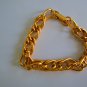 Gold tone chain bracelet link vintage