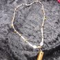 Tiger eye quarts silver tone pendent necklace vintage Reiki nice crystals