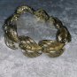 Bracelet vintage open work gold tone leaf 7.5 inches different wedding