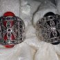 Medieval Style Vintage looking Retro spider Halloween Silver tone Marcasite ring