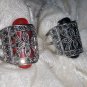 Medieval Style Vintage looking Retro spider Halloween Silver tone Marcasite ring
