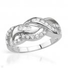 Terrific Brand New Ring With 1.10ctw Cubic zirconia 925 Sterling silver- Size 6