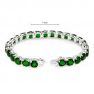 Attractive Brand New Tennis Bracelet 26.25ctw Genuine Diopsides Crafted in Silve