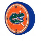 New electric 1950's style Florida Gators giant 20" neon metal game room clock