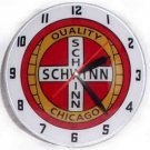 New 1940's - 1950's style LIGHT UP electric Schwinn Bicycle metal bubble clock