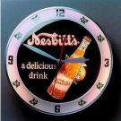 New 1950's style Nesbitt electric Light Up glass advertising bubble clock